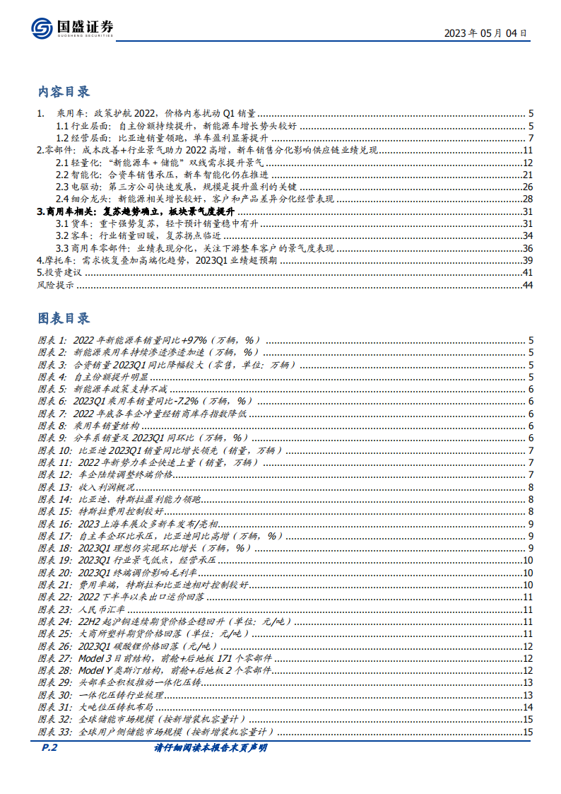 汽车行业2022&2023Q1财报总结：行业分化加剧，把握结构性机会_01.png