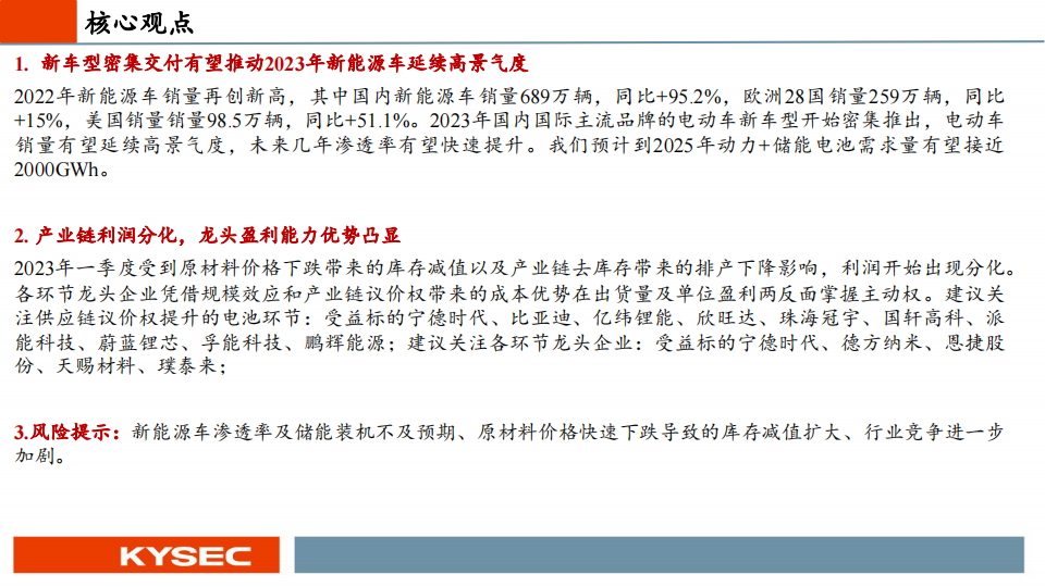 电动车行业2023中期投资策略：景气度有望延续，产业链利润开始出现分化_01.png