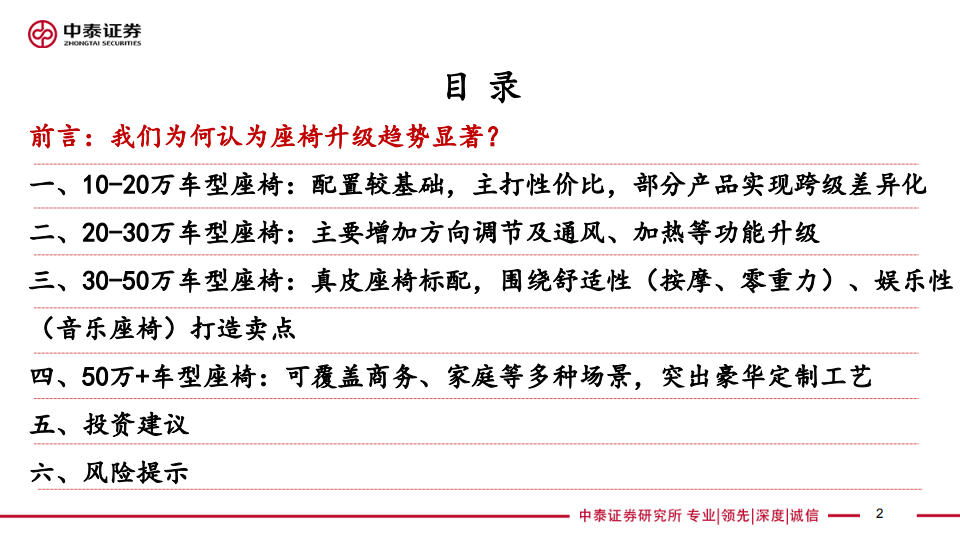 乘用车座椅行业研究：汽车显性消费属性重要配置，23年产品升级趋势加速_01.png